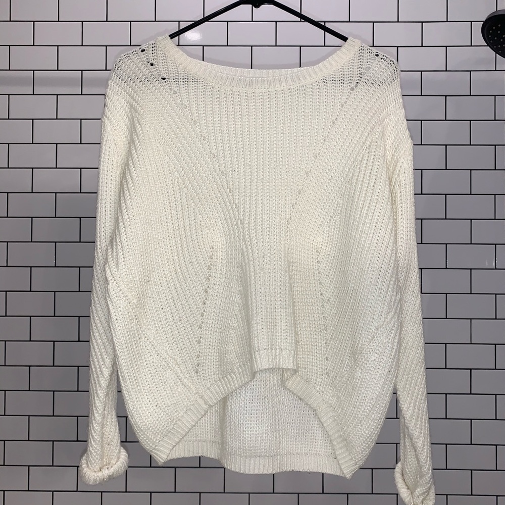 Off White Knitted Sweater